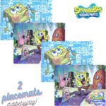 SpongeBob Squarepants Dubbelzijdig Placemat - 45 x 33 cm - 2 Stuks