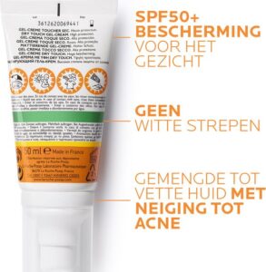La Roche-Posay Anthelios SPF50+ Zonnebescherming Dry Touch Gel-Crème Anti-Glim voor het Gelaat 50ml - Afbeelding 3