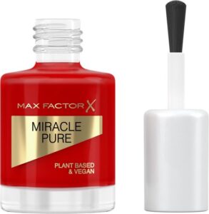 Max Factor Miracle Pure Nail Colour Nagellak 305 Scarlet Poppy - Afbeelding 4