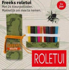 Freek Vonk's 24 Premium Kleurpotloden met Katoenen Opbergroletui - Afbeelding 3