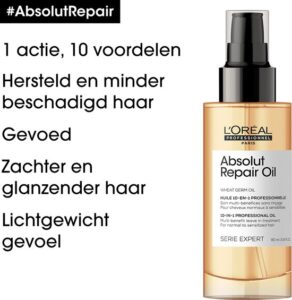 L’Oréal Professionnel Absolut Repair 10-in-1 Olie – Herstellende olie beschadigd haar – Serie Expert – 90 ml - Afbeelding 3