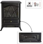 EQUATION - Mobiele elektrische haard - Kachel - 900W/1800W - Tot 18mÃƒÆ’Ã†â€™ÃƒÂ¢Ã¢â€šÂ¬Ã…Â¡ÃƒÆ’Ã¢â‚¬Å¡Ãƒâ€šÃ‚Â² - Haardeffect - LED - Mechanische thermostaat - H. 54 x B. 28 x L.41,5 cm - Afbeelding 2