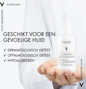 Vichy Capital Soleil UV-Age Daily SPF50+ Getint 40ml - dagelijkse zonnebescherming voor het gezicht - Afbeelding 2
