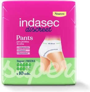 Incontinentie Luiers Pant Super Talla Mediana Indasec (10 uds) - Afbeelding 2