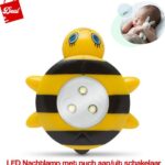 Deal LED Nachtlamp Met Push Aan & Uit Schakelaar - Bijtje