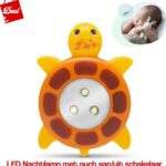Deal LED Nachtlamp - Nachtlampje kinderen - Nachtlampje baby -Met Push Aan & Uit Schakelaar - Schildpadje