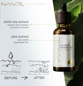 Nanoil - Aloe & White Tea Face Serum - 50ml - Afbeelding 2