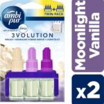 2-Pack - Ambi Pur 3 Volution Luchtverfrisser Navulling Moonlight Vanille - 2 x 20 ml