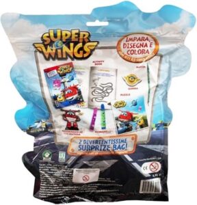 Super Wings Mega Activity XL Blindbag - Flip - Astra - Jerome - Donnie - Paul - Super Wings Transforming - Surprise zakje - uitdeelcadeaus - Afbeelding 4