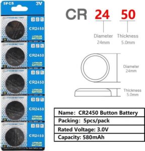 Maxenza CR2450 Lithium Batterijen - 50 Stuks - Knoopcel Batterijen - 3 Volt - Afbeelding 5