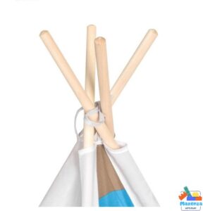Maxenza Let’s Play 8177 Indianen - Tipi Wigwam Tent Voor Kinderen - Voor Binnen & Buiten - Houten Frame - 120 x 120 x 150 cm - Afbeelding 7