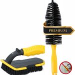 Dunlop Automative Premium 2-Delige Anti-Kras Reinigingsborstel Set voor Auto, Fiets, en Motor