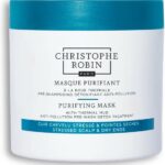 Christophe Robin Purifying Mask with Thermal Mud 250ml - Normale shampoo vrouwen - Voor Alle haartypes - Haarmasker droog haar - Haarmasker beschadigd haar