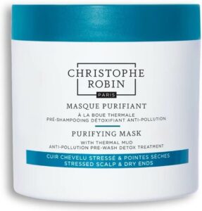Christophe Robin Purifying Mask with Thermal Mud 250ml - Normale shampoo vrouwen - Voor Alle haartypes - Haarmasker droog haar - Haarmasker beschadigd haar