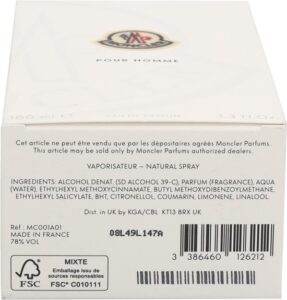 Moncler Pour Homme 100 ml Eau de Parfum - Herengeur - Afbeelding 4