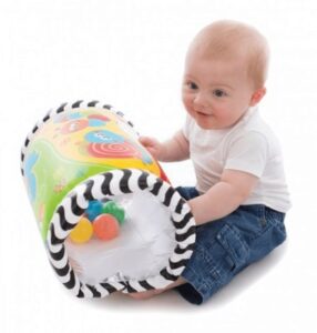 Babyspeelgoed Tumble Jungle Musical Peek in Roller Playgro