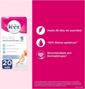 Body Hair Removal Strips Veet Sensitive skin 20 Units - Afbeelding 2