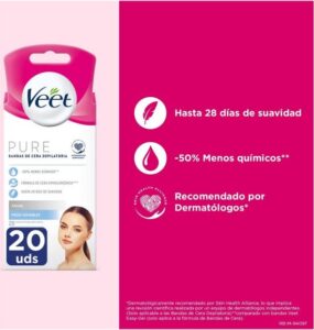 Facial Hair Removal Strips Veet Sensitive skin 20 Units - Afbeelding 2