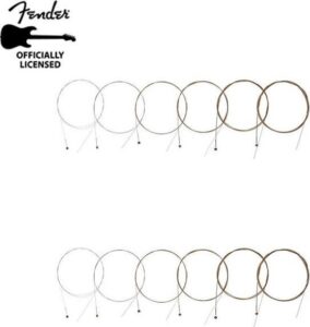 Fender 80/20 Bronze Full Bottom + Fender 60CL Phosphor Bronze Full Bottom Gitaarsnaren Voor Akoestische gitaar - Afbeelding 2