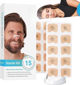 Anti Snurk Neusstrips - Neusspreider - Neuspleisters - Normale Huid - Magnetische Neusstrip - Starterskit - 15 stuks - Wit - Goede Nachtrust - Beigevriendelijk - Ideaal bij Verkoudheid en Allergieën - Afbeelding 9