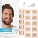 Anti Snurk Neusstrips - Neusspreider - Neuspleisters - Normale Huid - Magnetische Neusstrip - Starterskit - 15 stuks - Wit - Goede Nachtrust - Beigevriendelijk - Ideaal bij Verkoudheid en Allergieën