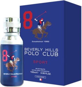 Beverly Hills Polo Club Sport Men 8 Eau De Toilette EDT Heren Parfum 100ml - Afbeelding 2