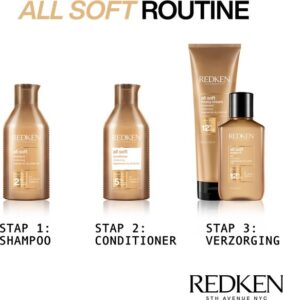 Redken All Soft Shampoo – Hydraterende en verzorgende shampoo voor zijdezacht haar – 300 ml - Afbeelding 3