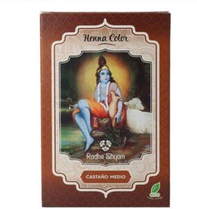 Semi-permanente kleurstof Henna Radhe Shyam Middelgrote kastanje (100 g) - Afbeelding 2