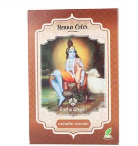 Semi-permanente kleurstof Henna Radhe Shyam Shyam Henna Lichtbruin (100 g) - Afbeelding 2