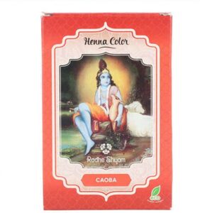 Semi-permanente kleurstof Henna Radhe Shyam Mahonie (100 g) - Afbeelding 2