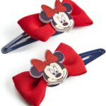 Hair Clips Minnie Mouse Rood Lasso 2 Stuks