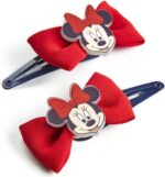 Hair Clips Minnie Mouse Rood Lasso 2 Stuks