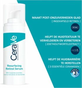 CeraVe Anti-Onzuiverheden Retinol Serum - tegen Vlekjes en Restlittekens - voor een Onzuivere Huid met Neiging tot Acne - 30ml - Afbeelding 2
