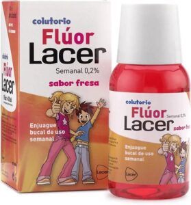 Mondspoeling Lacer Aardbei Fluoride Junior (100 ml)