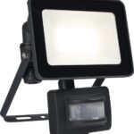 Inspire Yonker LED Pad Verlichting Voor Buiten (IP44) Met Bewegingsdetector - 20W - 1700lm - 4000K - Zwart