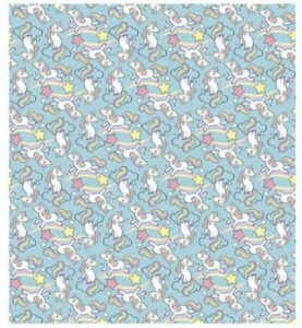 Douchegordijn unicorn - eenhoorn print 180 x 200 cm inclusief ringen
