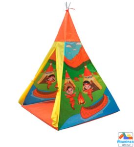 Maxenza 8707 Let’s Play Plug & Play XXL Tipi Tent - 100 x 100 x 135 cm - Voor Jongens vanaf 3 jaar - Afbeelding 5