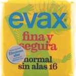 Normaal Maandverband zonder vleugels Fina & Segura Evax (16 uds)