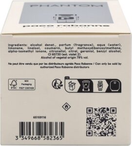 Paco Rabanne Phantom 50 ml Eau de Toilette - Herenparfum - Afbeelding 4