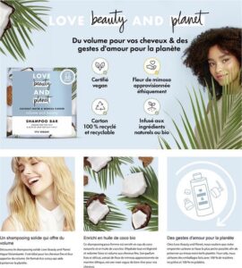 Love Beauty and Planet Shampoo Bar Coconut Water & Mimosa Flower - 90 gram - Afbeelding 4