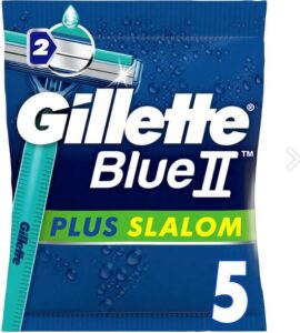 Disposable Razor Gillette Blue II Plus Slalom 5 Units - Afbeelding 2