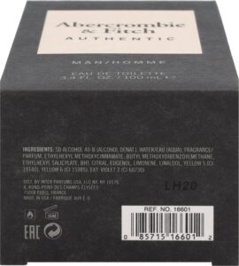 Abercrombie and Fitch Authentic Men Eau de Toilette, 100ml - Afbeelding 2