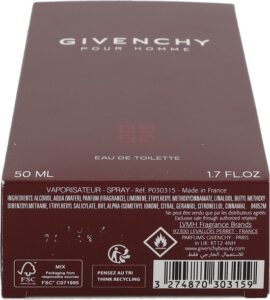 Givenchy  Purple Box  Eau De Toilette Spray 50 ml for Men - Afbeelding 2