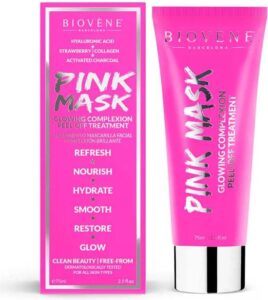 Biovène Pink Mask Glowing Complexion Peel-off Treatment 75ml - Afbeelding 4