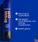 Matrix Brass Off Conditioner – Neutraliseert warme ondertonen in bruin haar – 300 ml - Afbeelding 3