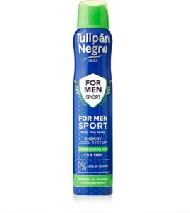 Deodorant Spray For Men Sport - Tulipán Negro - 2 stuks- Aanbieding - (200 ml)
