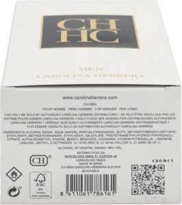 Carolina Herrera - CH for Man ( Exclusive Large Package ) - Eau De Toilette - 200ML - Afbeelding 4