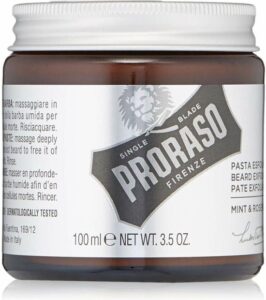 Proraso Scrub Mint & Rosemary 100 ml - scrub - peeling - verwijderd dode huidcellen - voorkomt verstopte poriën - ingegroeide haren - Afbeelding 4