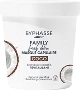 Revitalising Mask Byphasse Family Fresh Delice Coconut Coloured hair (250 ml) - Afbeelding 4