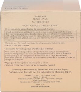 Shiseido Huidverzorging Benefiance Night Cream Creme Anti Aging 50ml - Afbeelding 5